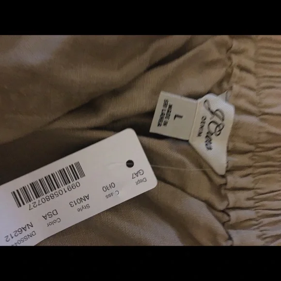 J. Crew tie waist seaside pants size L NWT - Picture 6 of 7